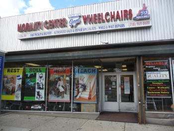 Gem Wheelchair Scooter Service storefront in Queens, NY.